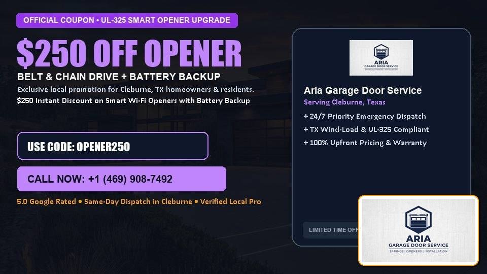 Aria Garage Door Service $250 OFF Premium LiftMaster Opener Installation